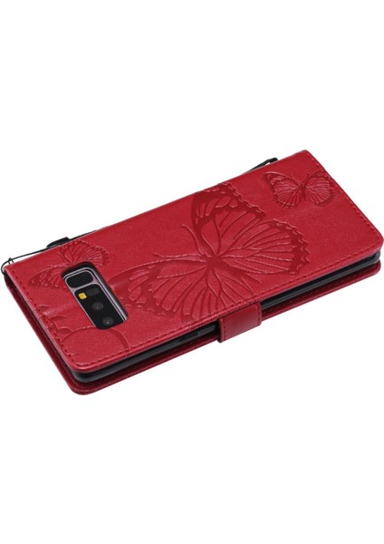 Kart Yuvası Standı ile Samsung Galaxy Not 8 Için Kılıf Kickstand Kapak Çevirin (Yurt Dışından)