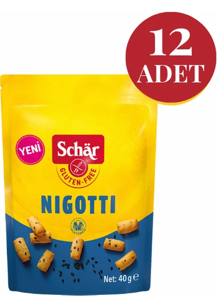 Nigotti Glutensiz Çörek Otlu Kraker (12 Adet)