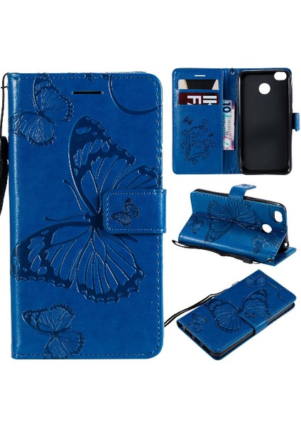 Kart Yuvası ile Xiaomi Redmi 4x Pu Deri Manyetik Kapak Için Flip Case (Yurt Dışından)
