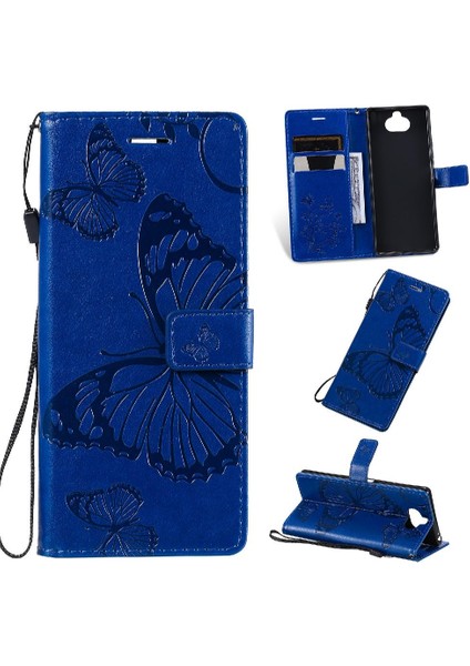 Sony Xperia 20 Için Flip Case Manyetik Kapak Pu Deri Darbeye Kapak (Yurt Dışından)