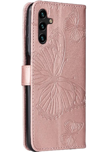 Samsung Galaxy A13 5g Için Flip Case Kart Yuvası Standı ile Kickstand Pu Çevirin (Yurt Dışından) modelleri