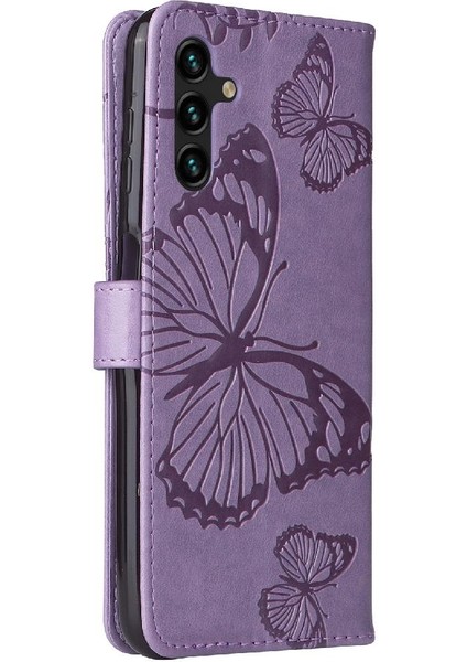 Samsung Galaxy A13 5g Için Flip Case Kart Yuvası Standı ile Kickstand Pu Çevirin (Yurt Dışından) modelleri