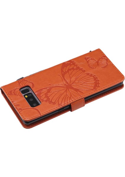 Kart Yuvası Standı ile Samsung Galaxy Not 8 Için Kılıf Kickstand Kapak Çevirin (Yurt Dışından)