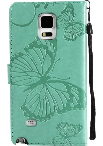 Samsung Galaxy Not 4 Için Kılıf Pu Deri Flip Kickstand Darbeye Kapak (Yurt Dışından)