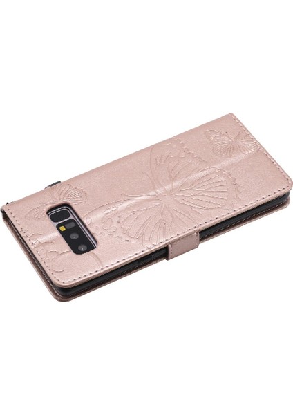 Kart Yuvası Standı ile Samsung Galaxy Not 8 Için Kılıf Kickstand Kapak Çevirin (Yurt Dışından)