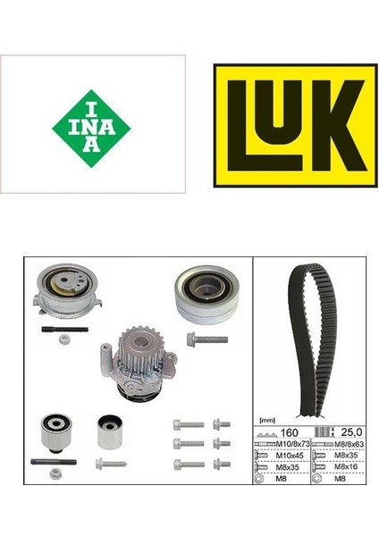 Triger Seti Devirdaim Caddy 3-4 Golf 6 Jetta T5 T6 B6 B7 Polo 5 Fabia 2 Octavia 2 Ibiza 4 Tdi 530055032