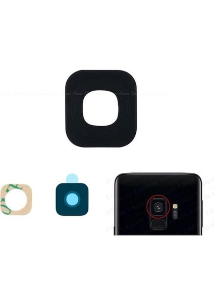 Samsung Galaxy S9 G960F Ile Uyumlu Kamera Camı Tek