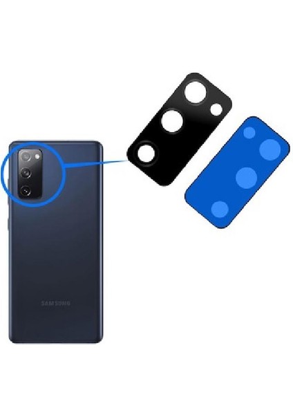 Samsung Galaxy S20FE G780F Ile Uyumlu Kamera Camı Tekli Set