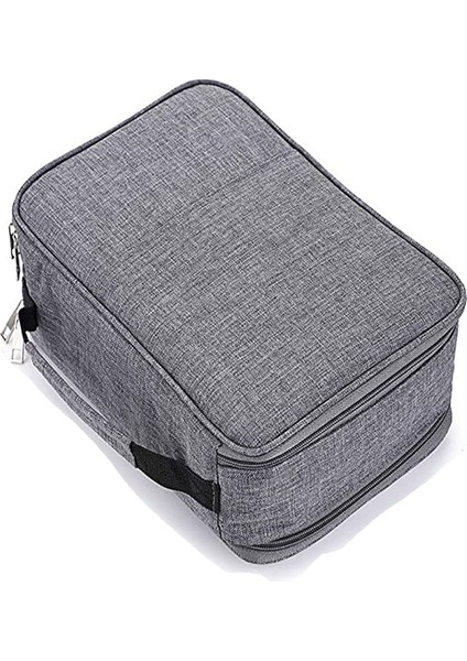 Taşınabilir Büyük Kapasiteli Kalem Çantası - Gri (Yurt Dışından)