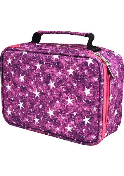 Büyük Kapasiteli Taşınabilir Kalem Çantası Eskiz Boyama Kalemi - Mor (Yurt Dışından)