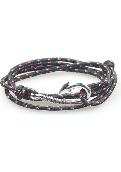 19CM Tarzı H7518-14 1 Adetlot 30 Stil Titanyum Çelik Çapa Bilezik Naylon Halat Hakiki Renkli Bilezik ve Bilezikler Erkekler Takı Için Moda Hediye 19 cm (Yurt Dışından)