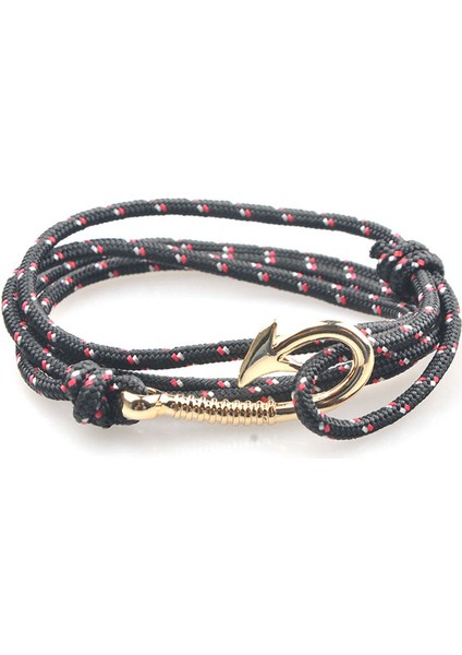 19CM Tarzı H7518-14 1 Adetlot 30 Stil Titanyum Çelik Çapa Bilezik Naylon Halat Hakiki Renkli Bilezik ve Bilezikler Erkekler Takı Için Moda Hediye 19 cm (Yurt Dışından)