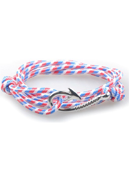 19CM Tarzı H7518-14 1 Adetlot 30 Stil Titanyum Çelik Çapa Bilezik Naylon Halat Hakiki Renkli Bilezik ve Bilezikler Erkekler Takı Için Moda Hediye 19 cm (Yurt Dışından)