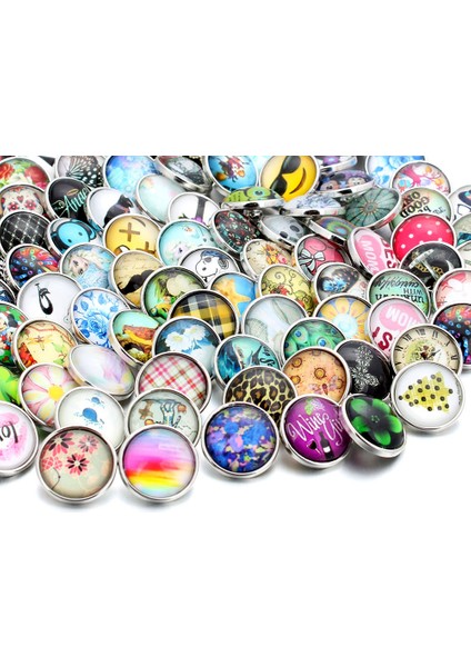 No.39 Boyutu Karışık Renkler 18 mm Cam Cabochon Hayat Ağacı Yapış Düğmeler Fit Dıy Yapış Bilezik Takı Oem Odm Baskı Düğmeleri ZB305 (Yurt Dışından)