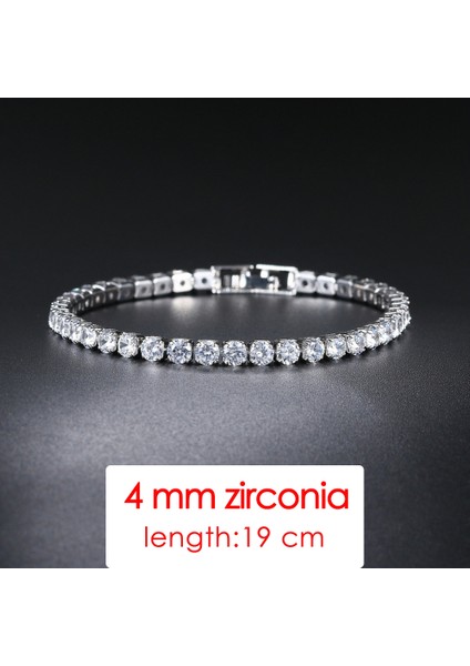 H027-19CM Teain Bilezikler Kadınlar Için Moda Küçük Kübik Zirkon Kristal Gül Altın Renk Düğün Parti Arkadaşlar Hediye Takı KC128M (Yurt Dışından)