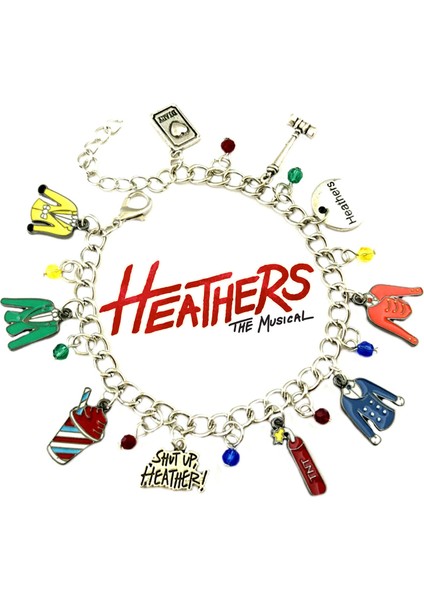 B180 Heathers Broadway Müzikalleri Temalı Multicharm Metal Charm Bileklik (Yurt Dışından) fiyatları