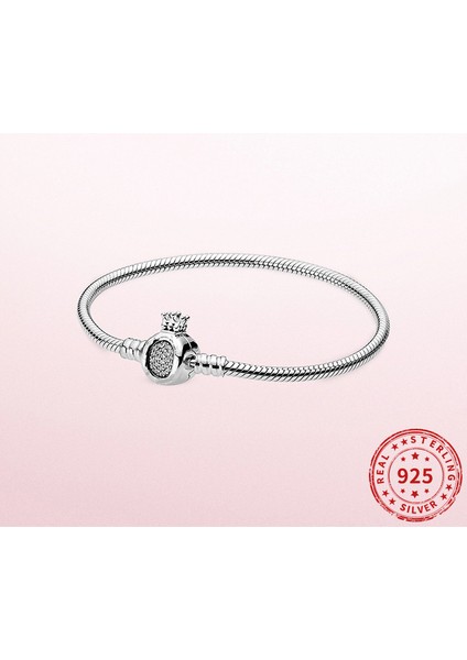 17CM Tarzı No.8 Boyutu Gümüş Renk G Infinity Kadın Bilezikler Fıt Charms Boncuk Yılan Zincir Dıy Takı 2023 (Yurt Dışından)