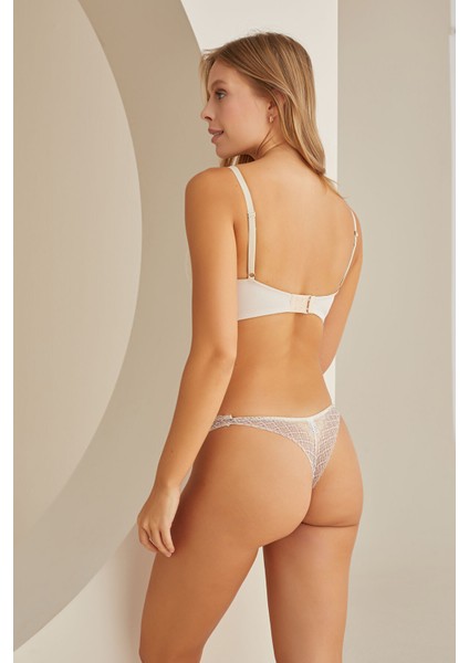 Krem Bordo Tassel Tek Sütyen modelleri