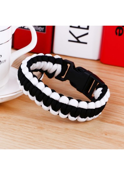 Beyaz Erkek Yeni Survival Paracord Bilezik Erkekler Için Açık Kamp Yürüyüş Toka Bileklik Kadın Halat Bilezik Erkek Takı (Yurt Dışından) fırsatları