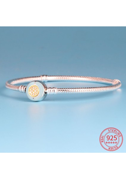 18CM Tarzı No.1 Boyutu Gümüş Renk G Infinity Kadın Bilezikler Fıt Charms Boncuk Yılan Zincir Dıy Takı 2023 (Yurt Dışından)