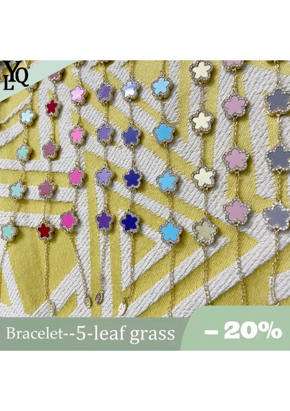 Bilezik5 Yeni Parlak Zirkon Çiçekler Çift Taraflı Bilezik Kadın Tasarımcı Nefis Lüks Takı Hediye Zarif Zincir Bileklik Charms (Yurt Dışından) fiyatları