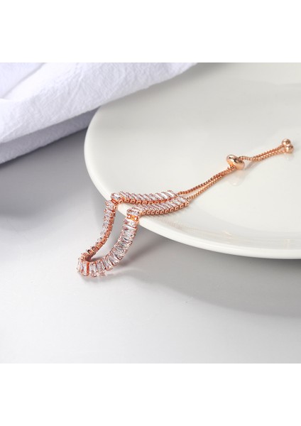 DZH036 Basit Tenis Bilekliği Kadınlar Için Lüks Dikdörtgen Zirkon Altın Renk Ayarlanabilir Bilezikler Kızlar Hediye Takı DZH009 DZH015 (Yurt Dışından) fırsatları