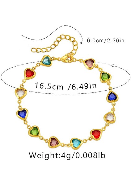 16,5 cm Tarzı Inci Yaz Yaratıcı Moda Kalp Şekli Kristal Boncuk Altın Bilezik Aşk Kadınlar Için Kız Doğum Günü Partisi Takı Hediye (Yurt Dışından) modelleri