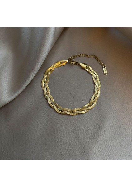 20CM-25CM Tarzı Gümüş 316L Paslanmaz Çelik Yeni Moda Lüks Takı Üç Renk Iç Içe Çekicilik Düz Yılan Zincir Bileklik Kadınlar Için Bilezik (Yurt Dışından) fiyatları