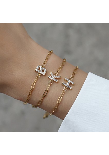 Ben Tarzım No.3 Boyutu Yeni Trendy A-Z Ilk Harf Charm Kadın Bilezik Paslanmaz Çelik Zincir Bilezik Kadınlar Takı Hediye Için (Yurt Dışından) indirimleri