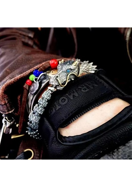 20 Santimetre Biker Ejderha Ölçekli Bilezik Ejderha Link Zinciri Bileklik Ejderha Salma Zincir Bileklik Doğum Günü Hediyeleri Moda Takı Bilezik (Yurt Dışından) fırsatları