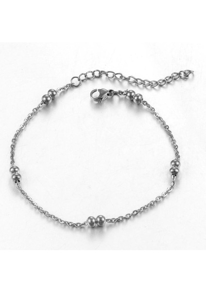 18CM Tarzı Gümüş Kadın Paslanmaz Çelik Zincir Moda Kişilik Bileklik Altın Rengi (Yurt Dışından) fırsatları