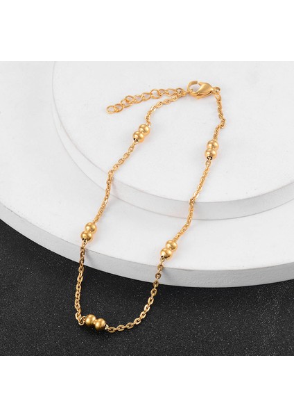 18CM Tarzı Gümüş Kadın Paslanmaz Çelik Zincir Moda Kişilik Bileklik Altın Rengi (Yurt Dışından) indirimleri