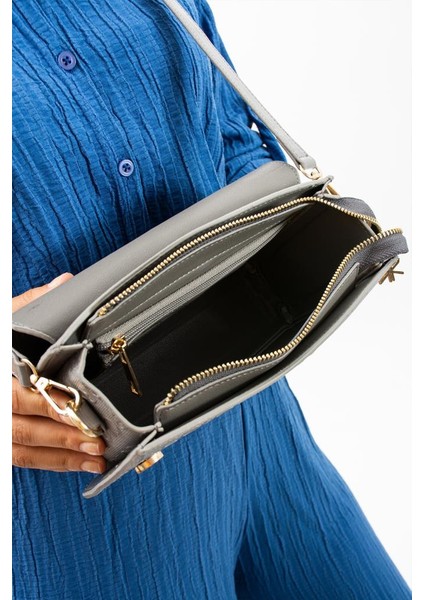 Impolo Şiva Grirugan Baskı Kadın Omuz ÇANTASI18X23 Ebatında modelleri