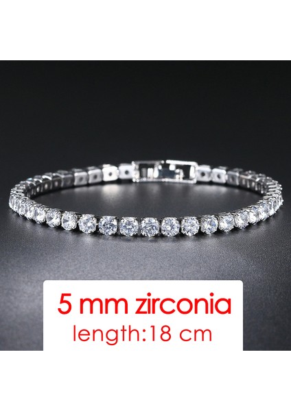 H088-18CM Teain Bilezikler Kadınlar Için Moda Küçük Kübik Zirkon Kristal Gül Altın Renk Düğün Parti Arkadaşlar Hediye Takı KC128M (Yurt Dışından)