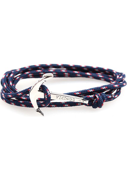 19CM Tarzı H7516-10 1 Adetlot 30 Stil Titanyum Çelik Çapa Bilezik Naylon Halat Hakiki Renkli Bilezik ve Bilezikler Erkekler Takı Için Moda Hediye 19 cm (Yurt Dışından)