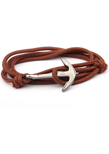 19CM Tarzı H7513-14 1 Adetlot 29 Stil Titanyum Çelik Çapa Bilezik Naylon Halat Hakiki Renkli Bilezik ve Bilezikler Erkekler Takı Için Moda Hediye 19 cm (Yurt Dışından)