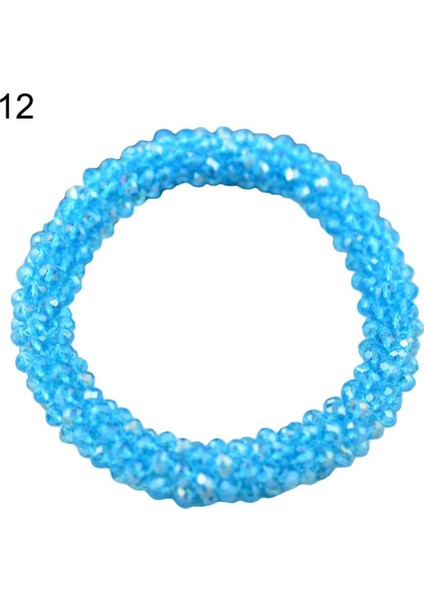 No.12 Boyutu Parlak Rhinestone Elastik Bilezik Bileklik Nepal Kadın Takı 14 Renk Yeni (Yurt Dışından)