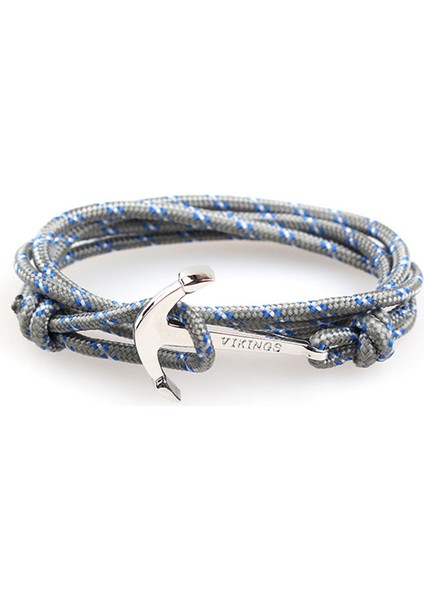 19CM Tarzı H7516-15 1 Adetlot 30 Stil Titanyum Çelik Çapa Bilezik Naylon Halat Hakiki Renkli Bilezik ve Bilezikler Erkekler Takı Için Moda Hediye 19 cm (Yurt Dışından)