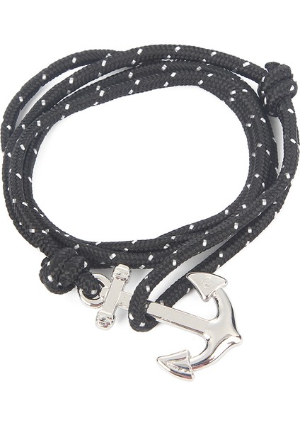 19CM Tarzı H7516-15 1 Adetlot 30 Stil Titanyum Çelik Çapa Bilezik Naylon Halat Hakiki Renkli Bilezik ve Bilezikler Erkekler Takı Için Moda Hediye 19 cm (Yurt Dışından)