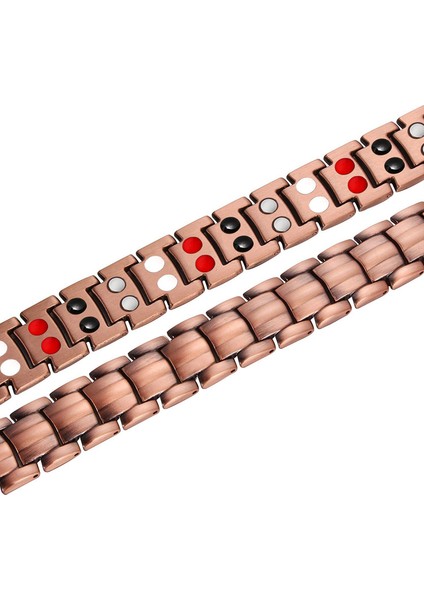 No.11 Boyutu Erkekler Saf Bakır Bilezik Sağlık Enerji Germanyum Manyetik Bilezik Vintage Hologram Zincir Bağlantı Bilezikler Kadınlar Için Artrit (Yurt Dışından) fiyatları