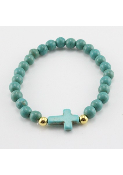 B017-RENKLI Moda Yeni Charm Taş Boncuk Çapraz Bilezikler Kadınlar Için El Yapımı Parti Renkli Boncuklu Top Bileklik Erkekler Takı Için (Yurt Dışından) modelleri