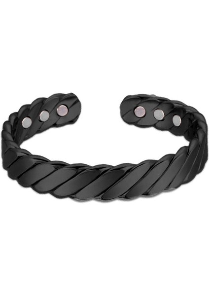 GMSP688-SIYAH Kol Enerji Dengesi Bilezik Turmalin Bilezik Sağlık Takı Kadınlar Için Germanyum Manyetik Bilezik ve Bileklik (Yurt Dışından)