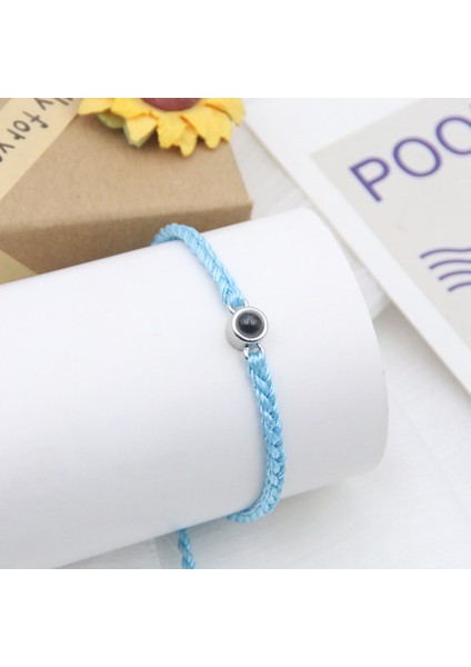 Siyah Projeksiyon Bilezik 100 Dil Seni Seviyorum El Yapımı Yaratıcı Ayarlanabilir Örgülü Halat Bileklik Bileklik Sevgililer Günü Hediyesi (Yurt Dışından) indirimleri