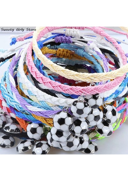 MC11 Futbol Charm Bilezik Erkek Kız Bakır Futbol Kulübü Topu Örgü Ayarlanabilir Bilezik Çiftler Dostluk Bilezikler Takı (Yurt Dışından) modelleri