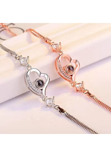 Yuvarlak 100 Dil Seni Seviyorum Bilezik Kalp Düğün Romantik Seni Seviyorum Projeksiyon Bilezikler Kadınlar Için Lady Kız Arkadaşı Hediyeler (Yurt Dışından) modelleri