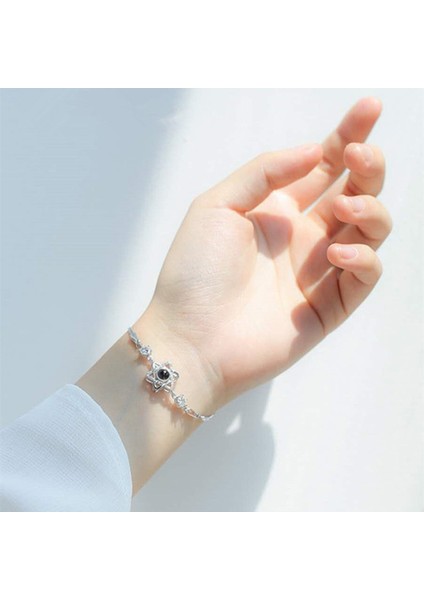 Yuvarlak 100 Dil Seni Seviyorum Bilezik Kalp Düğün Romantik Seni Seviyorum Projeksiyon Bilezikler Kadınlar Için Lady Kız Arkadaşı Hediyeler (Yurt Dışından) fırsatları