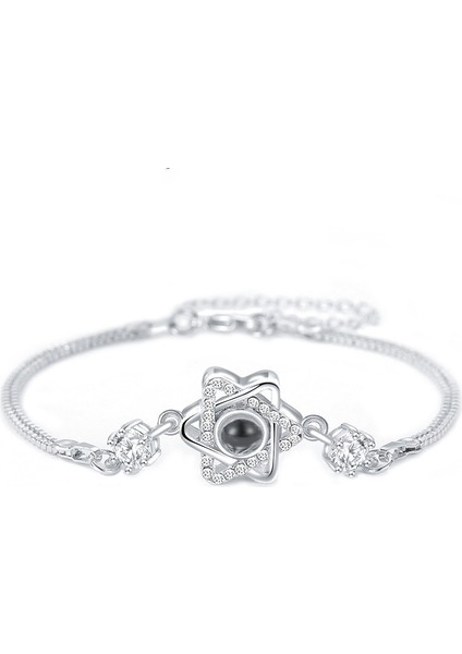 WAN100SL23 100 Dil Seni Seviyorum Bilezik Kalp Düğün Romantik Seni Seviyorum Projeksiyon Bilezikler Kadınlar Için Lady Kız Arkadaşı Hediyeler (Yurt Dışından) indirimleri