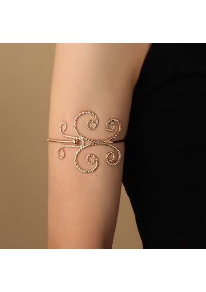 2-Kahverengi Bohemian Püskül Kolye Charm Üst Bilezik Kol Zinciri Metal Hollow Out Geometrik Desen Retro Kol Manşet Bileklik Vücut Bilezikler (Yurt Dışından) indirimleri