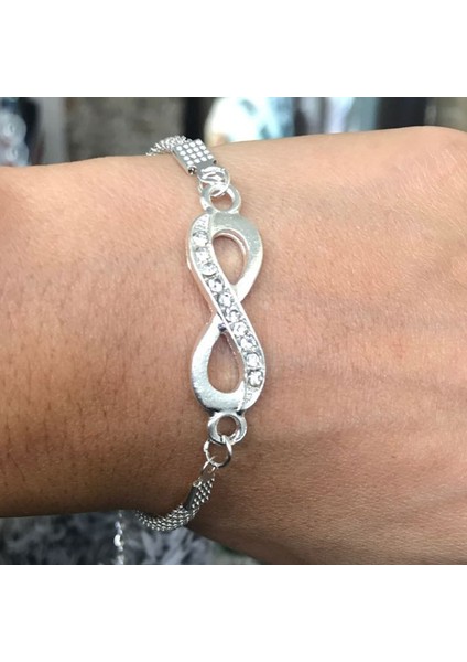Gümüş Moda Taklidi Bilezik Gümüş Erkek Kadın Takı 8 Numarası Kolye Charm Çift Bilezikler Sevgilisi Arkadaş Hediyeler Için (Yurt Dışından)