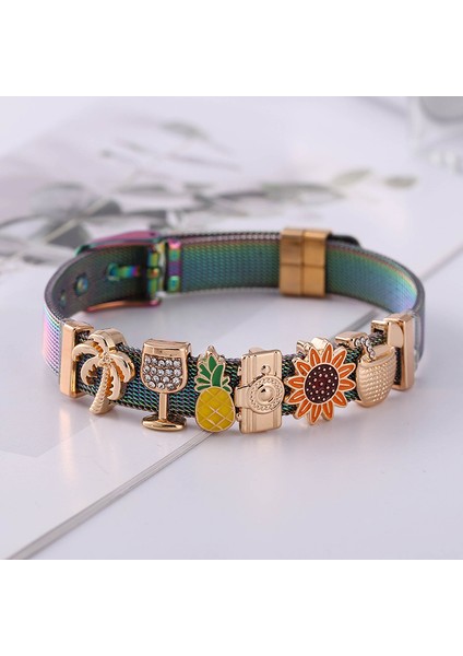 No.12 Boyutu 10MM Paslanmaz Çelik Tel Örgü Bilezik Witeapple Boncuk Dıy Bilezik Bileklik Kadın Erkek Takı Hediye Için (Yurt Dışından) modelleri